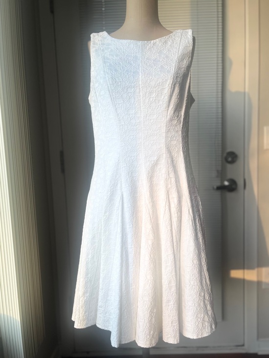 Eliza J Dresses & Skirts - Eliza J White Lace Fit-and-Flare Mini Dress